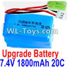 PXtoys 9302 Spare parts-32-02 Upgrade 7.4V 1800MAH Battery(1pcs)-Szie-57X30X30mm,Weight-97g,PXtoys 9302 RC Car Parts,PXtoys 9302 RC Truck Spare parts Accessories,1:18 4WD High Speed Buggy Parts