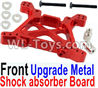 REMO HOBBY 1021 1025 Parts-102-01 Upgrade Metal Front shock absorber Board(2pcs)-Red,REMO HOBBY 1021 Rc Car Spare Parts Replacement Accessories,1021 1:10 Scale BRUSHED RC Racing Truck Parts rc off-road car Parts,Truck Car Parts