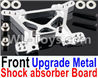 REMO HOBBY 1021 1025 Parts-102-02 Upgrade Metal Front shock absorber Board(2pcs)-Silver,REMO HOBBY 1021 Rc Car Spare Parts Replacement Accessories,1021 1:10 Scale BRUSHED RC Racing Truck Parts rc off-road car Parts,Truck Car Parts