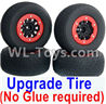 REMO HOBBY 1021 1025 Parts-116-01 10SC Upgrade tire(No Glue required),Upgrade short card tires(4 set),REMO HOBBY 1021 Rc Car Spare Parts Replacement Accessories,1021 1:10 Scale BRUSHED RC Racing Truck Parts rc off-road car Parts,Truck Car Parts