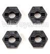 REMO HOBBY 1021 Parts-13-01 P2021 Hexagonal wheel seat(4pcs)-Black,REMO HOBBY 1021 Rc Car Spare Parts Replacement Accessories,1021 1:10 Scale BRUSHED RC Racing Truck Parts rc off-road car Parts,Truck Car Parts