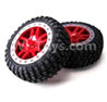 REMO HOBBY 1021 Parts-36-02 RP2046 Whole wheel unit(2pcs)-Red,REMO HOBBY 1021 Rc Car Spare Parts Replacement Accessories,1021 1:10 Scale BRUSHED RC Racing Truck Parts rc off-road car Parts,Truck Car Parts
