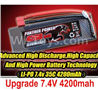 REMO HOBBY 1021 Parts-51-01 E9343 Upgrade 7.4V 4200MAH Battery with T plug,REMO HOBBY 1021 Rc Car Spare Parts Replacement Accessories,1021 1:10 Scale BRUSHED RC Racing Truck Parts rc off-road car Parts,Truck Car Parts