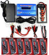 REMO HOBBY 1021 Parts-52-01 6pcs 4200mah battery & Upgrade Charger unit,Can charger 6x battery at the same time(Power & B6 Charger & 1-To-6 Parallel charging Board),REMO HOBBY 1021 Rc Car Spare Parts Replacement Accessories,1021 1:10 Scale BRUSHED RC Raci