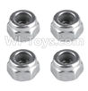 REMO HOBBY 1021 Parts-90-01 F5225 M3 Locknut(4pcs),REMO HOBBY 1021 Rc Car Spare Parts Replacement Accessories,1021 1:10 Scale BRUSHED RC Racing Truck Parts rc off-road car Parts,Truck Car Parts