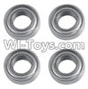 REMO HOBBY 1072 Parts-07 B5503 Rolling bearings(4pcs)-6X12X4mm,REMO HOBBY 1072 Rc Car Spare Parts Replacement Accessories,1072 1:10 Scale BRUSHED ROCK CRAWLER Parts rc Climbing car Parts,Truck Car Parts