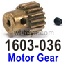SG 1603 SG1603 Motor gear with M3 Set screws-1603-036-Can be use for the Brush and Brushless motor