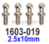 SG 1603 SG1603 Ball head screws-1603-019-2.5x10mm-4pcs