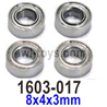 SG 1603 SG1603 Ball Bearings-1603-017-8x4x3mm-4pcs