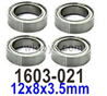 SG 1603 SG1603 Ball Bearings-1603-021-12x8x3.5mm-4pcs