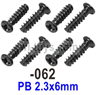 SG 1603 SG1603 Screws.1603-062.PB 2.3x6mm.Total 8pcs