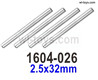 SG 1604 SG1604 Optical axis-1604-026-2.5X32mm-Total 4pcs