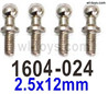 SG 1604 SG1604 Ball head screws-1604-024-4pcs-2.5x12mm
