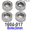 SG 1604 SG1604 Ball Bearings-1604-017-8x4x3mm-4pcs