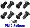 SG 1604 SG1604 Screws.1604-049.PM 2.5x5mm.Total 8pcs