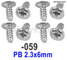 SG 1604 SG1604 Screws with 5 media.1604-059.PB 2.3x6mm.Total 8pcs