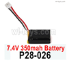SG 2801 SG2801 Battery Packs Parts P28-026 7.4V 350mAh Battery.