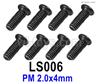 SG 2801 SG2801 Screws Parts LS005 Screws.Phillips Round Head Screws.PM 1.4x6mm.Total 8pcs.
