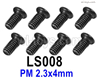 SG 2801 SG2801 Screws Parts LS008 Screws.Phillips Round Head screws.PM 2.3x4mm.Total 8pcs.
