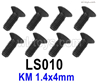 SG 2801 SG2801 Screws Parts LS010 Screws.Phillips Round Head Screws.KM 1.4x4mm.Total 8pcs.