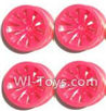 Subotech BG1504 Car Spare Parts-27-04 Big Wheel Hub(4pcs)-Red-(Not include the Trie Lether),Subotech BG1504 RC Car Spare parts Accessories,1:16 2WD BG1504 RC Racing Car parts,High Speed Drifting Buggy Parts