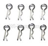 Subotech BG1510A Parts-R-shape Pin(8pcs),Subotech BG1510A RC Car Spare parts Accessories,1:24 4WD BG1510A RC Racing Car parts,High Speed Drifting Buggy Parts
