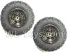 Subotch BG1515 Parts-17-01 CJ0036 Whole Wheel Assembly(2 set)-Include the Tire Lether,Wheel Hub,Subotech BG1515 RC Car Spare parts Accessories,1:12 4WD BG1515 RC Racing Car parts,High Speed Drifting Buggy Parts