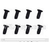 Subotch BG1515 Parts-95-11 WLS042 Flat head screws(2.3X6KB)-8pcs,Subotech BG1515 RC Car Spare parts Accessories,1:12 4WD BG1515 RC Racing Car parts,High Speed Drifting Buggy Parts