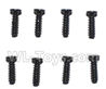 Subotch BG1515 Parts-95-19 WLS050 Flat head screws(2.3X8PB)-8pcs,Subotech BG1515 RC Car Spare parts Accessories,1:12 4WD BG1515 RC Racing Car parts,High Speed Drifting Buggy Parts
