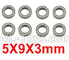 Subotch BG1515 Parts-96-28 WZC002 Ball Bearing(8pcs)-5X9X3mm,Subotech BG1515 RC Car Spare parts Accessories,1:12 4WD BG1515 RC Racing Car parts,High Speed Drifting Buggy Parts