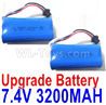 Subotech BG1520 Upgrade Battery Parts-Upgrade 7.4V 3200mah Battery(2pcs)
