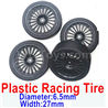 Subotech BG1520 Upgrade Plastic Racing Tire(4 set)-Plastic Wheel hub+Tire
