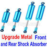Subotech BG1520 Upgrade Metal Front and Rear Shock Absorber(Total 4pcs)