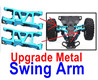 Subotech BG1520 Upgrade Metal Swing Arm. Total 2pcs. Blue Color.