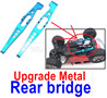 Subotech BG1520 Upgrade Metal Rear bridge. Total 2pcs. Blue Color.