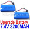Subotech BG1521 Upgrade Battery Parts-Upgrade 7.4V 3200mah Battery(2pcs)