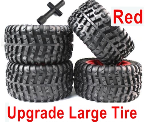 Subotech BG1521 Upgrade Wheel Parts-Upgrade Large Wheel unit,Red Color-4 Set