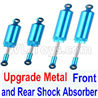 Subotech BG1521 Upgrade Metal Front and Rear Shock Absorber(Total 4pcs)