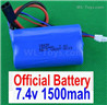 Subotech BG1525 Battery Packs, 2S 7.4V 1500mah Lipo Battery. Total 1pcs. DZDC01