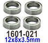 UDIRC Breaker 1601 Ball Bearings-1601-021-12x8x3.5mm-4pcs