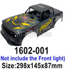 UDIRC 1602 Panther Body shell Cover-1602-001.Version 1 Yellow&Black Color.Not include the Front Light-298X145X87mm