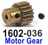 UDIRC 1602 Panther Motor gear with M3 Set screws-1602-036-Can be use for the Brush and Brushless motor