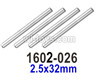 UDIRC 1602 Panther Optical axis-1602-026-2.5X32mm-Total 4pcs