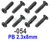 UDIRC 1602 Panther Screws.1602-054.PB 2.3x8mm.Total 8pcs