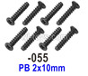 UDIRC 1602 Panther Screws.1602-055.PB 2x10mm.Total 8pcs