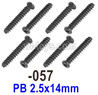 UDIRC 1602 Panther Screws.1602-057.PB 2.5x14mm.Total 8pcs
