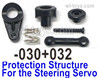 UDI RC 1603 Protection structure component for the Steering Servo.1601-030+032. UDI 1603 1/16 Rally Car Accessories..