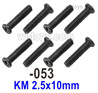 UDI RC 1604 Step Screws.1601-053.KM 2.5x10mm.Total 8pcs. UDI 1604 1/16 Rally Car Accessories.
