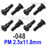 UDI RC 1607 Step screws.1601-048-PM 2.5x11.8mm.Total 8pcs. UDI 1607 1/16 Rally Car Accessories.