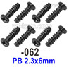 UDI RC 1607 Screws.1601-062.PB 2.3x6mm.Total 8pcs. UDI 1607 1/16 Rally Car Accessories.